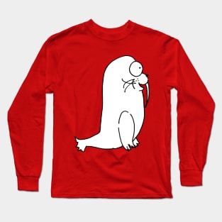 Brainy Walrus Long Sleeve T-Shirt